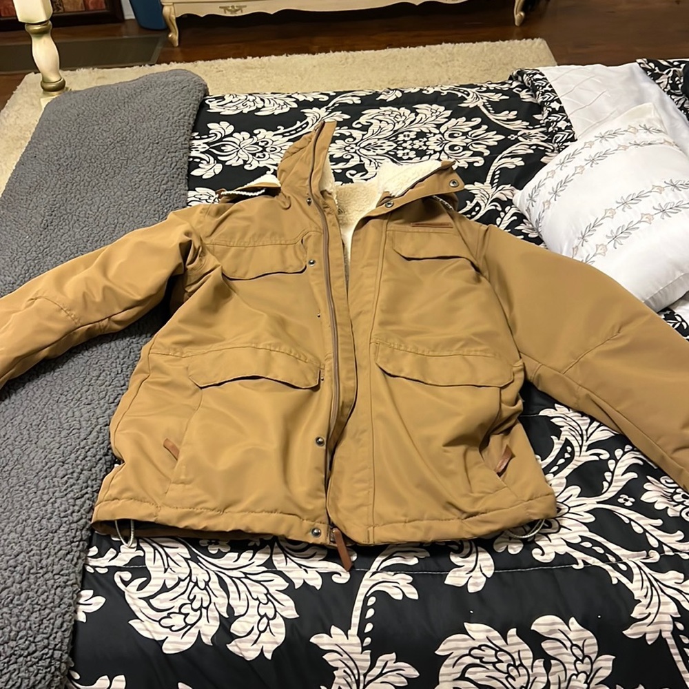 Columbia men’s S sherpa lined ski jacket